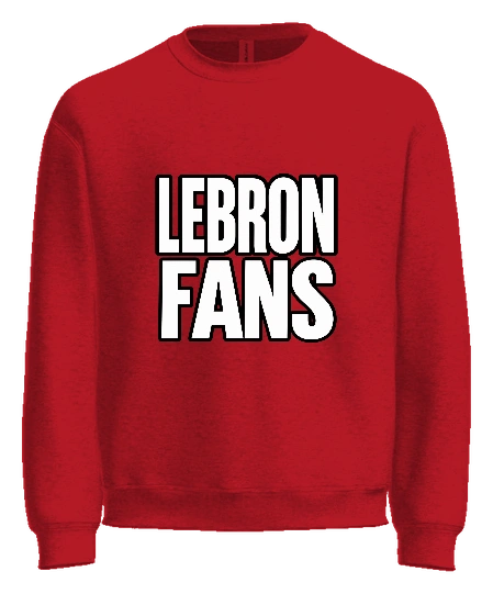 The Locker Room LA Crewneck — Red front