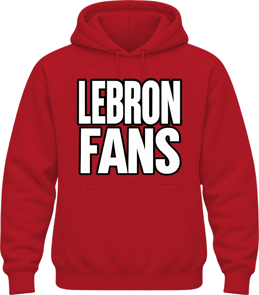 The Locker Room LA Hoodie — Red front