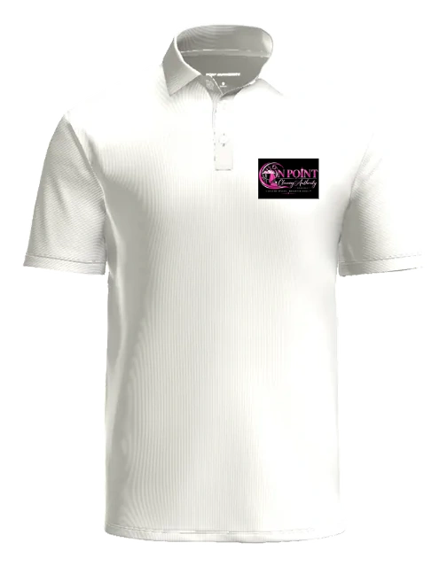 THE OPCA SHOP by On Point Cleaning Authority Polo — White front