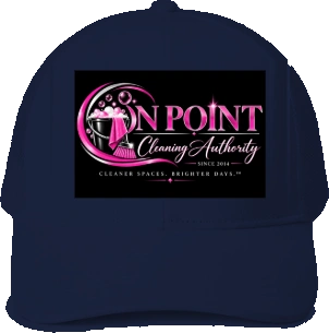 THE OPCA SHOP by On Point Cleaning Authority Trucker Hat — Navy front