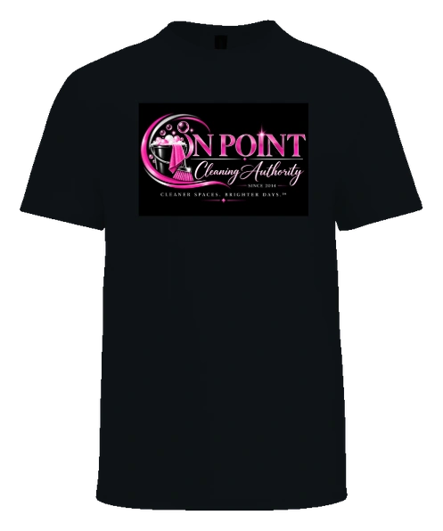 THE OPCA SHOP by On Point Cleaning Authority Tee — Black front