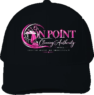 THE OPCA SHOP by On Point Cleaning Authority Trucker Hat — Black front