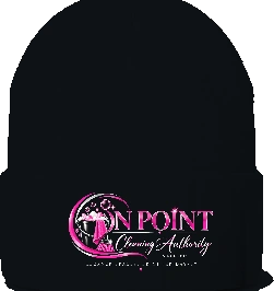 THE OPCA SHOP by On Point Cleaning Authority Beanie — Black front