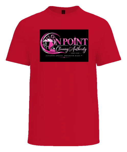 THE OPCA SHOP by On Point Cleaning Authority Tee — Red front