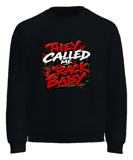 The Wellness Lady Crewneck — Black front