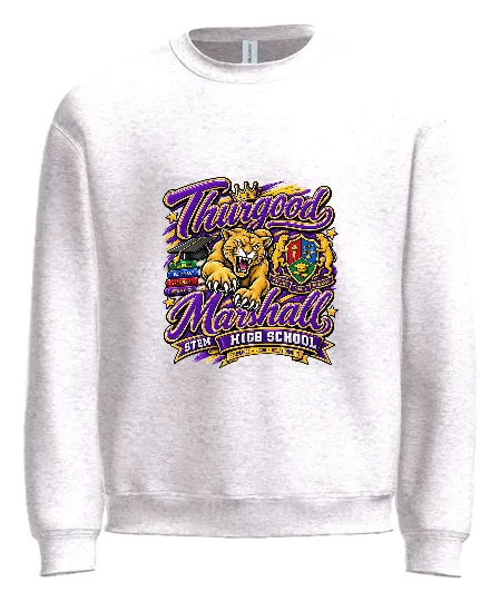 Thurgood Marshall STEM Crewneck — White front