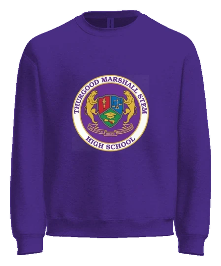 Thurgood Marshall STEM Crewneck — Purple front