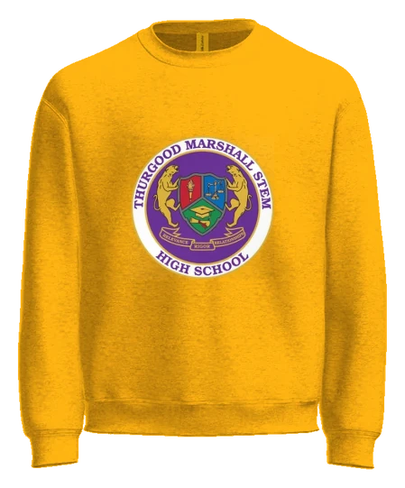 Thurgood Marshall STEM Crewneck — Gold front