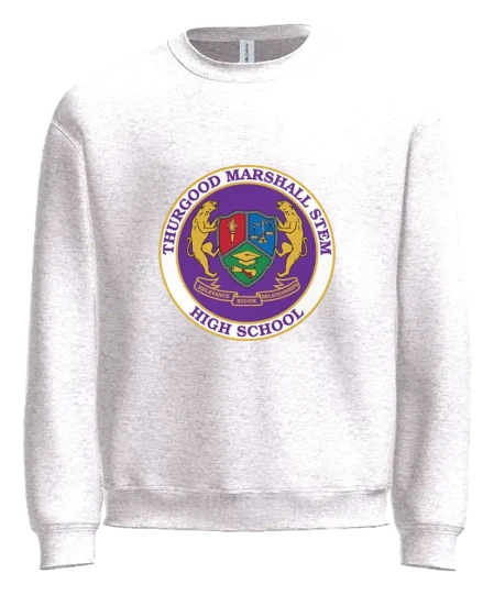 Thurgood Marshall STEM Crewneck — White front