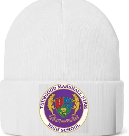 Thurgood Marshall STEM Beanie — White