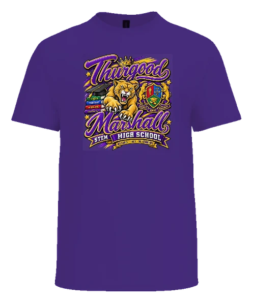 Thurgood Marshall STEM Tee — Purple front