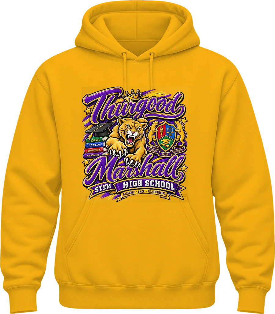 Thurgood Marshall STEM Hoodie — Gold
