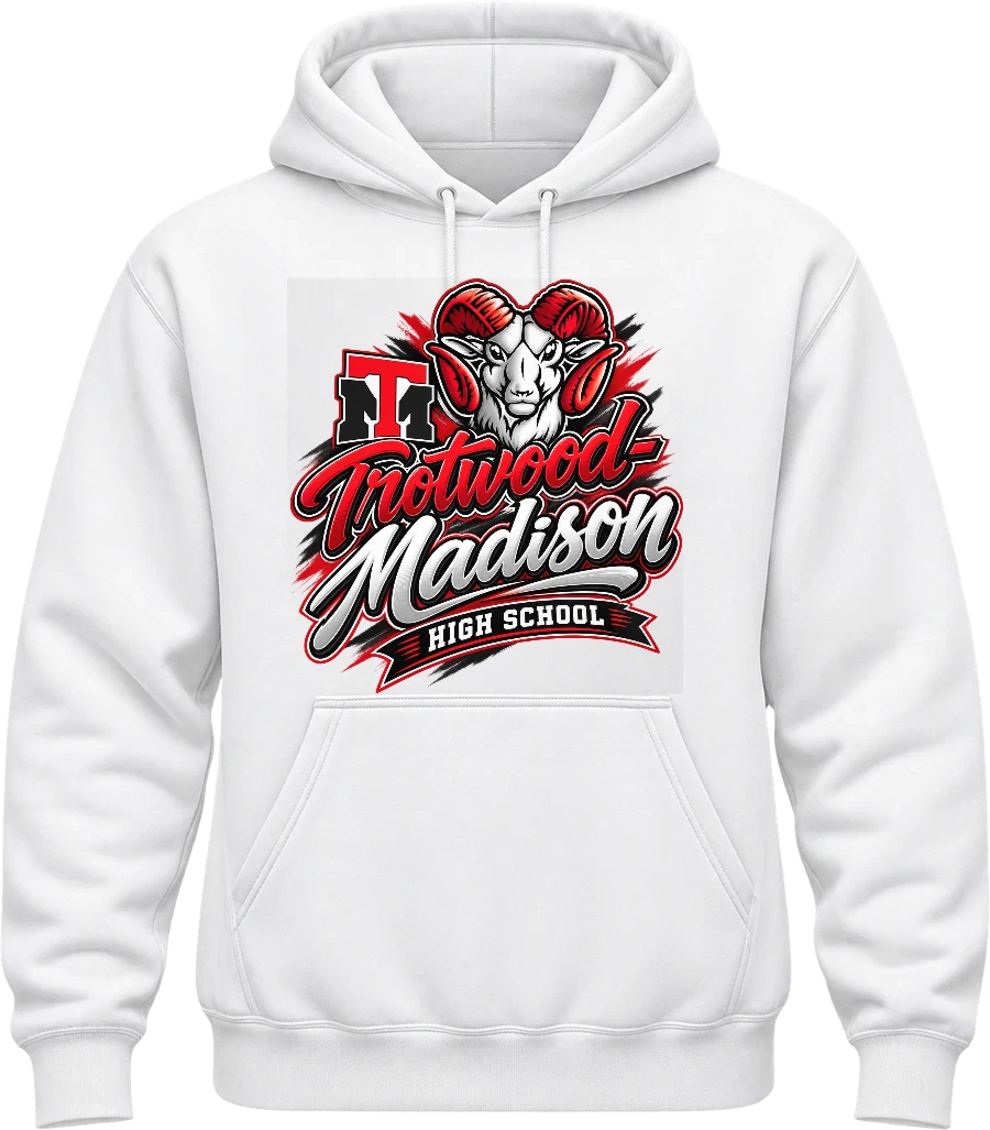 Trotwood-Madison High School Hoodie — White