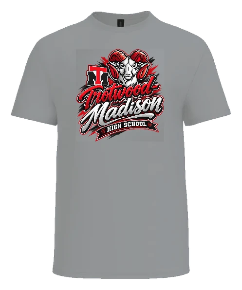Trotwood-Madison High School Tee — Sport Grey front