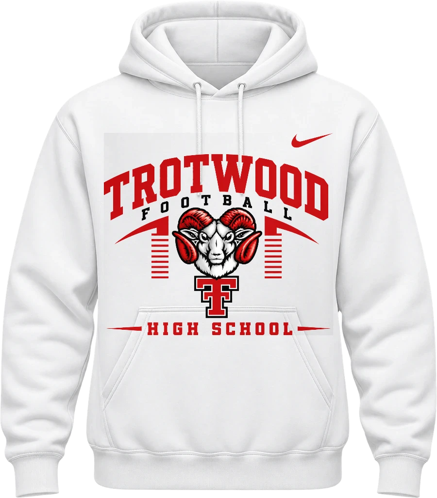 Trotwood-Madison High School Hoodie — White