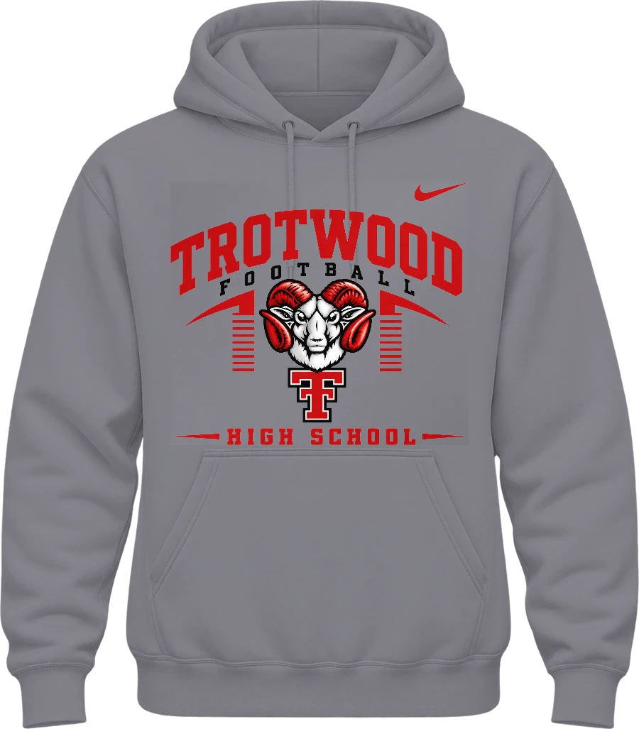 Trotwood-Madison High School Hoodie — Sport Grey