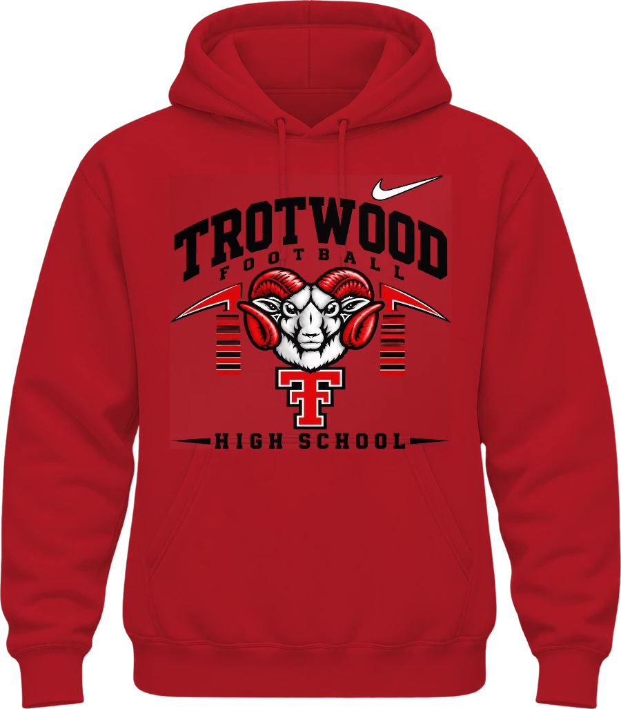 Trotwood-Madison High School Hoodie — Red