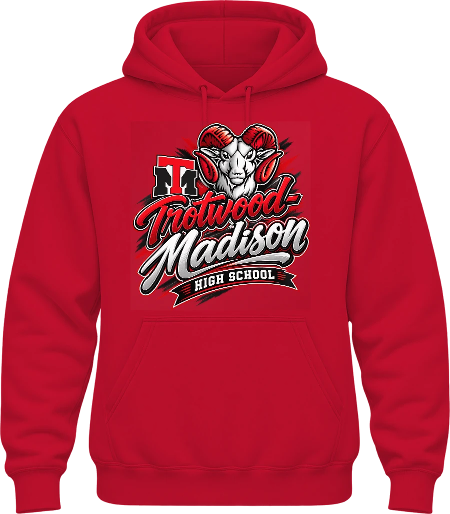 Trotwood-Madison High School Hoodie — Red