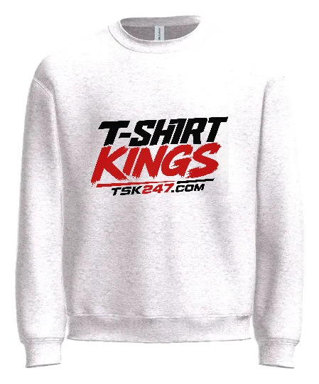 Tshirtkings High School Crewneck — White front