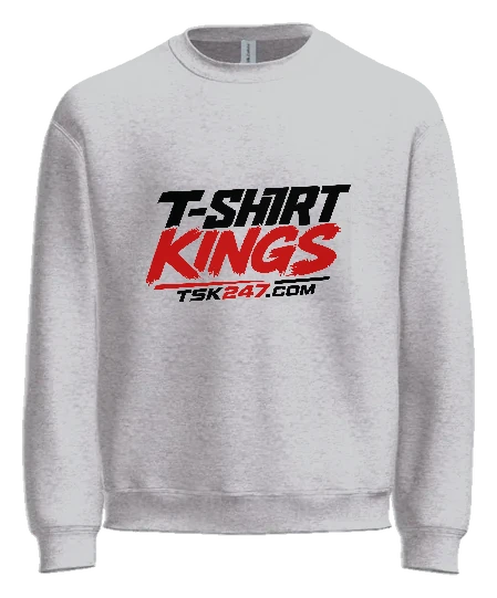 Tshirtkings High School Crewneck — Ash front