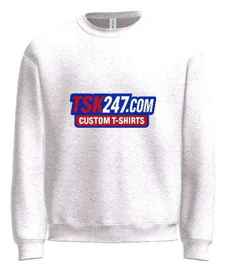 Tshirtkings High School Crewneck — White front