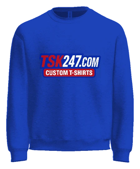 Tshirtkings High School Crewneck — True Royal front