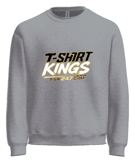 Tshirtkings High School Crewneck — Sport Grey front