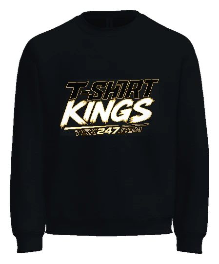 Tshirtkings High School Crewneck — Black front