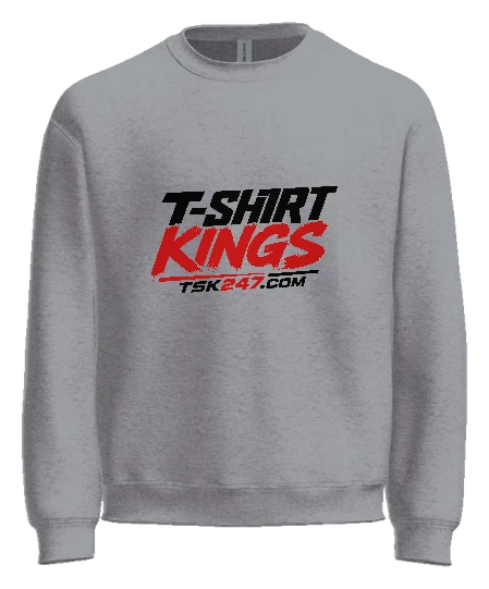 tsk247.com Crewneck — Sport Grey front