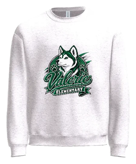 Valerie Elementary Crewneck — White front