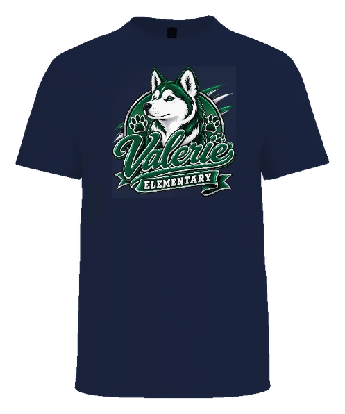 Valerie Elementary Tee — Navy front