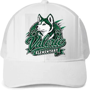 Valerie Elementary Trucker Hat — White