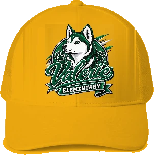 Valerie Elementary Trucker Hat — Gold