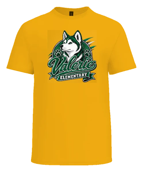 Valerie Elementary Tee — Gold front