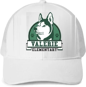 Valerie Elementary Trucker Hat — White