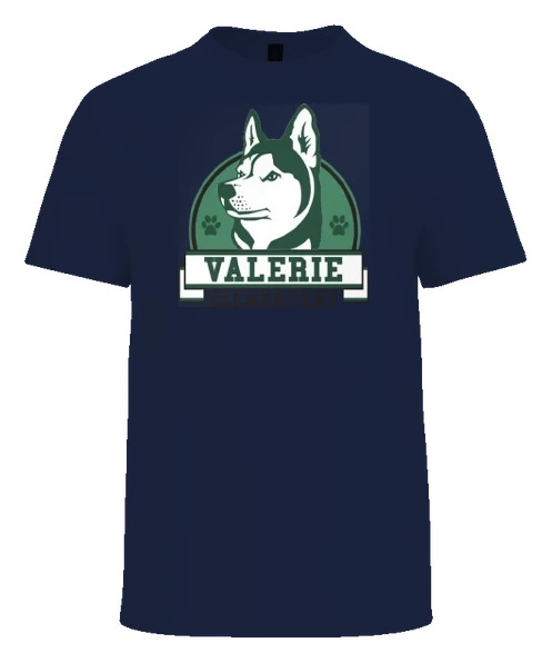 Valerie Elementary Tee — Navy front