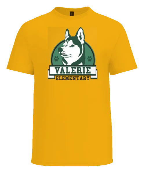 Valerie Elementary Tee — Gold front