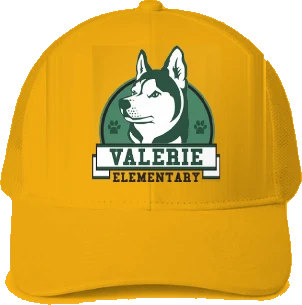 Valerie Elementary Trucker Hat — Gold
