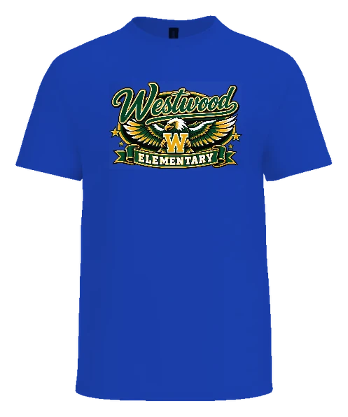 Westwood Elementary Tee — True Royal front