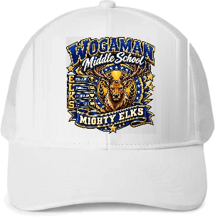 Wogaman Middle School Trucker Hat — White