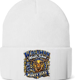 Wogaman Middle School Beanie — White