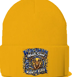 Wogaman Middle School Beanie — Gold