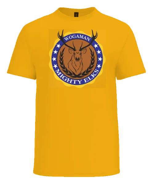 Wogaman Middle School Tee — Gold front