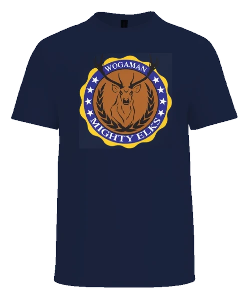 Wogaman Middle School Tee — Navy front