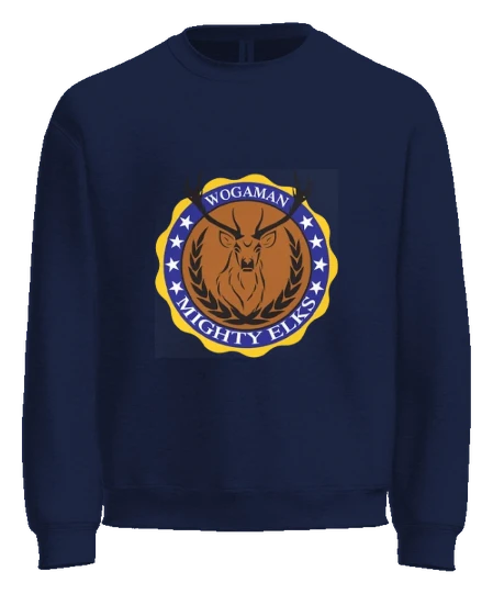 Wogaman Middle School Crewneck — Navy front