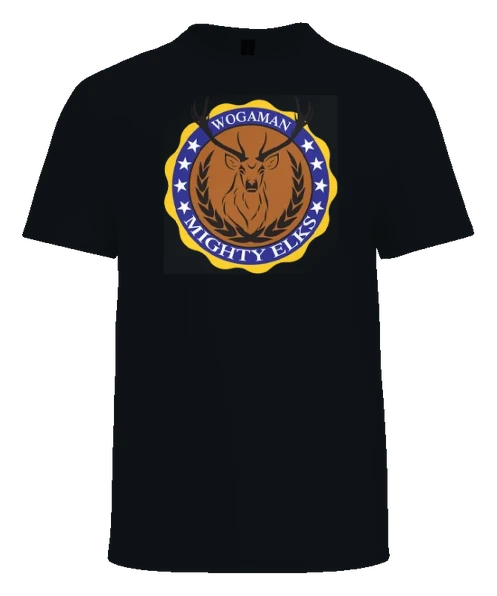 Wogaman Middle School Tee — Black front